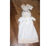 Personalized Baby Gift Stuffed Animal Bunny Rabbit Snuggly Blanket Keepsake, Easter Basket Gift, Monogrammed, Baby Shower Gift