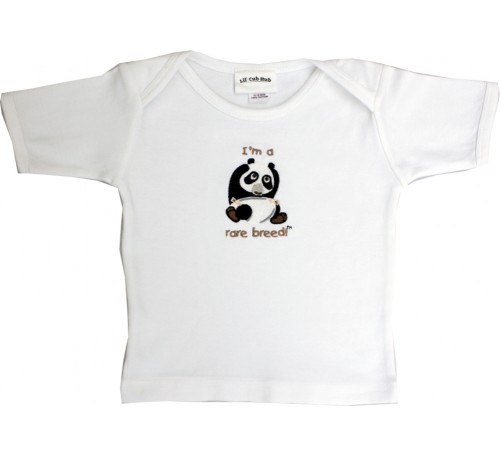 Panda Short-Sleeve White T-Shirt